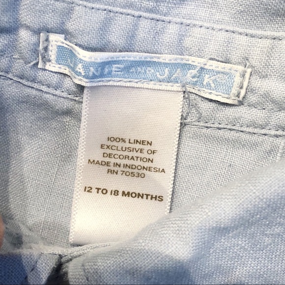 JANIE & JACK 12-18m Boys Bundle Button Up & Shorts - Picture 4 of 10